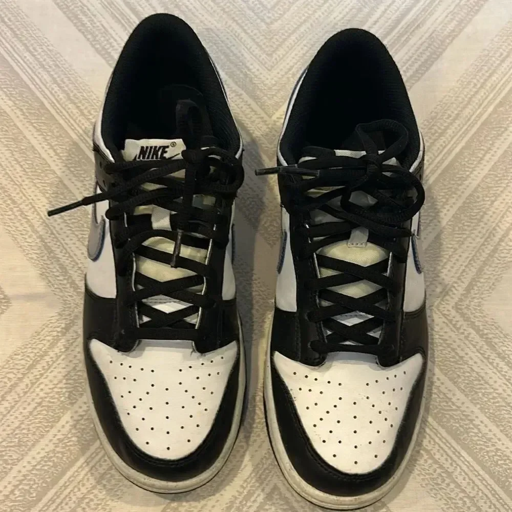 Nike Dunk Low Boys Black/Hyper Royal/Summit White/Black Sneakers - Size 6.5